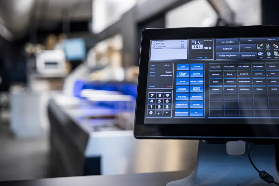Untill scherm van kassa