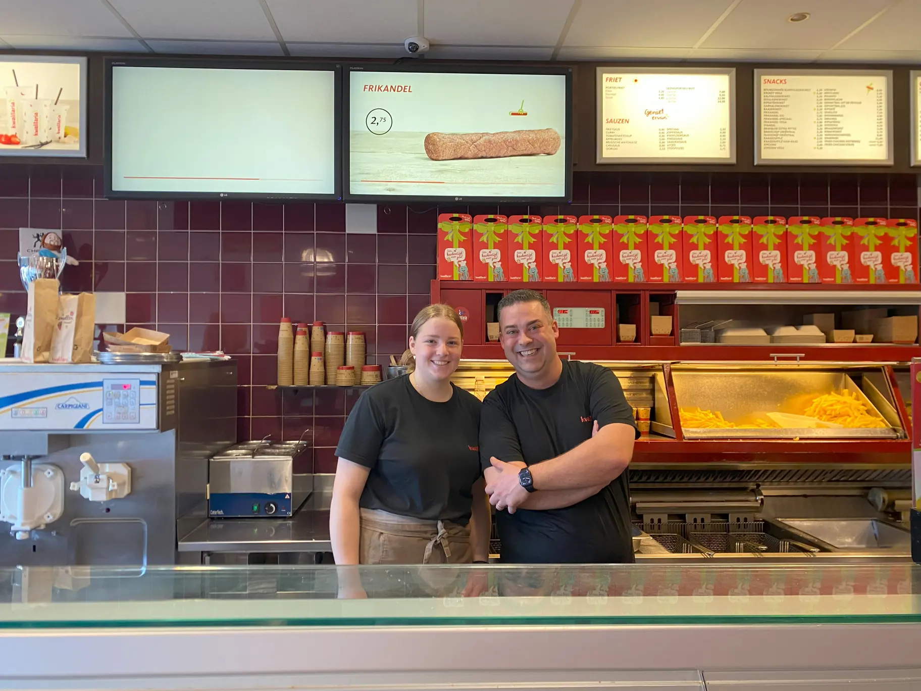 Remco en medewerker Kwalitaria de Bisschopshoeve