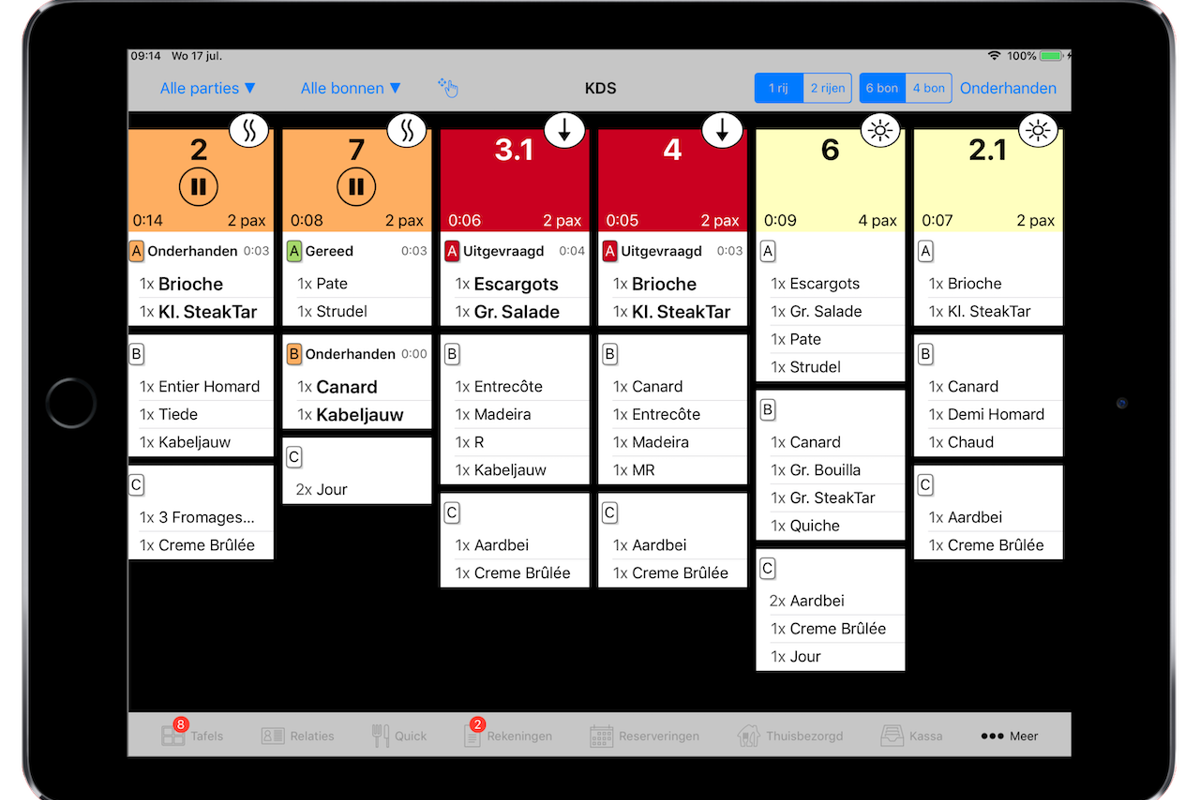 Nappkin Ipad overzicht